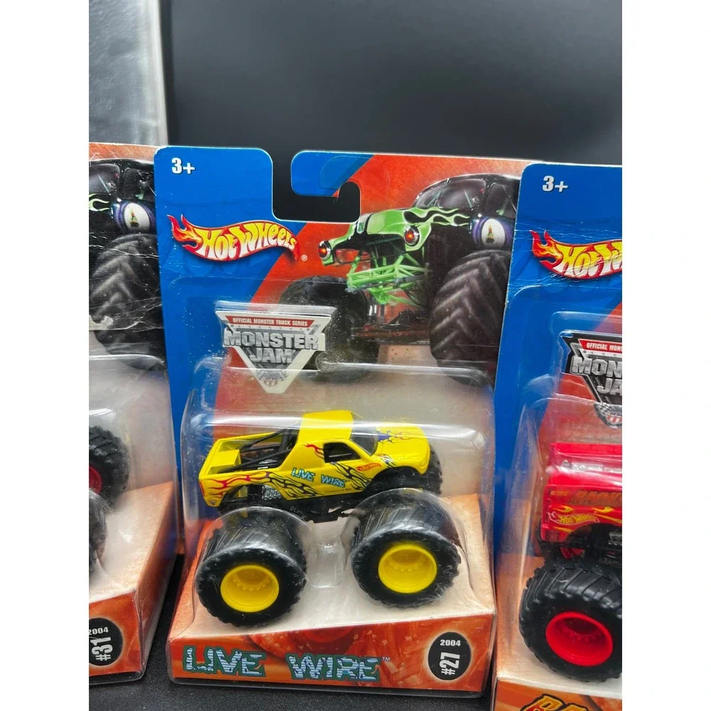 Hot Wheels Monster Jam 2004 Lot of 6 1:64 Die-Cast Trucks Pony Express Backdraft